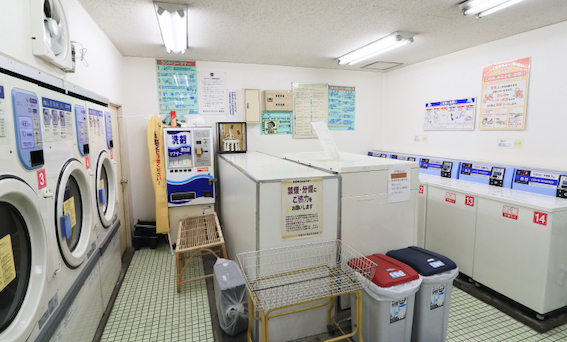 コインランドリー内の様子